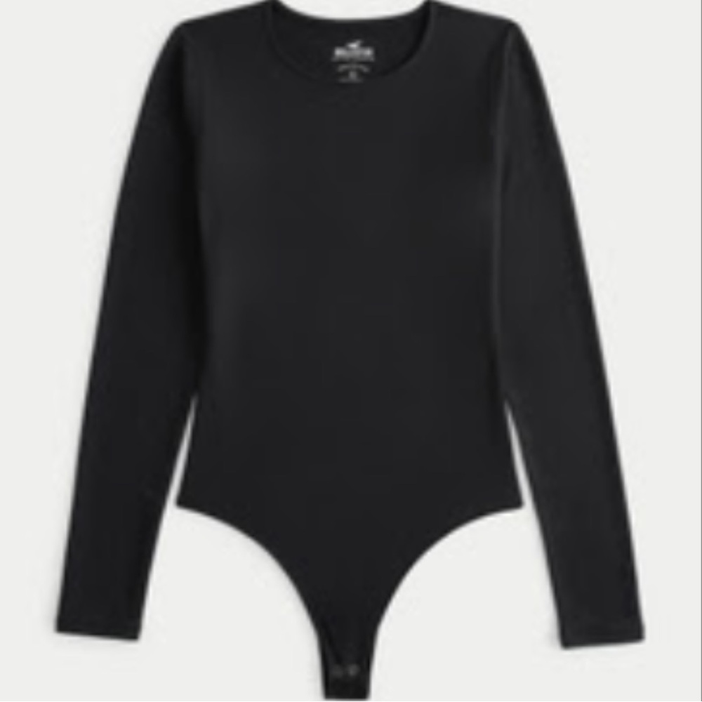 Hollister Black Seamless Fabric Bodysuit